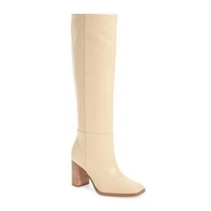 Women's Sam Edelman Shoes Olly Knee High Boot- Eggshell size 7.5